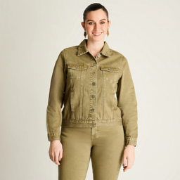 CASACA MEZCLILLA VERDE